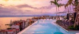 A photo of a pool overlooking the city at Puerto Vallarta Vacation Rental.