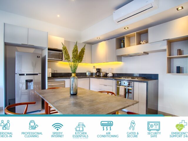 Modern 1BD 2BA, 2 Balconies, POOLS and GYM